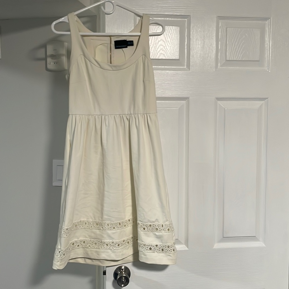 Cynthia Rowley Cream Zip-Up Dress